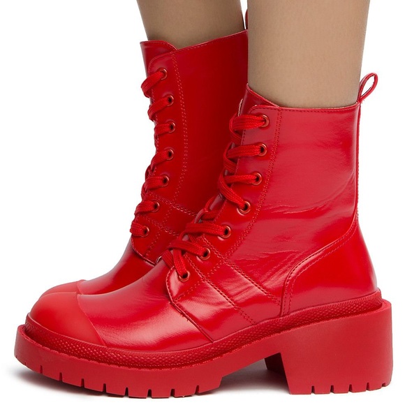 Marc Jacob’s Red Women's Lace-Up Boots size 38 - Picture 1 of 9
